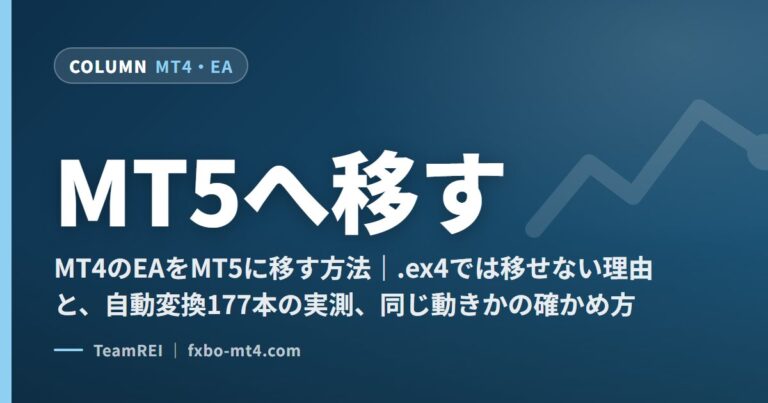 MT5へ移す