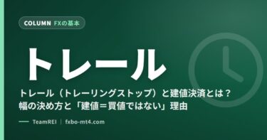 トレール（トレーリングストップ）と建値決済とは？幅の決め方と「建値＝買値ではない」理由