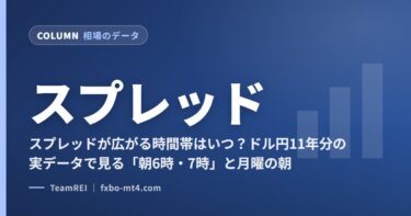 スプレッドが広がる時間帯はいつ？ドル円11年分の実データで見る「朝6時・7時」と月曜の朝