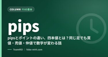 pipsとポイントの違い、四本値とは？同じ足でも買値・売値・仲値で数字が変わる話